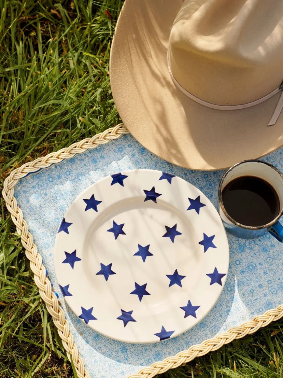 Emma Bridgewater Blue Star 8 1/2 Inch Side Plate