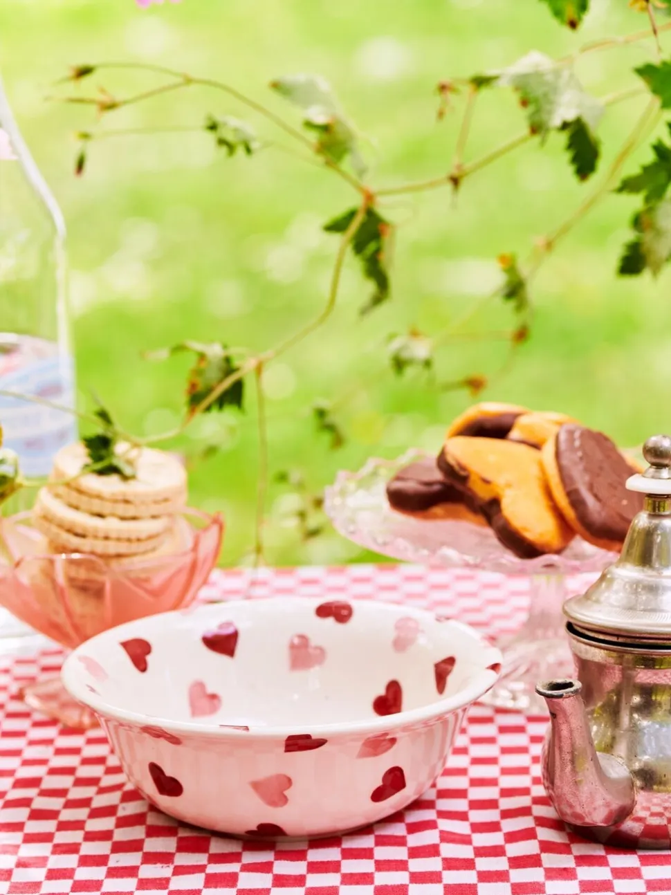 Emma Bridgewater ontbijtkom met roze hartjes