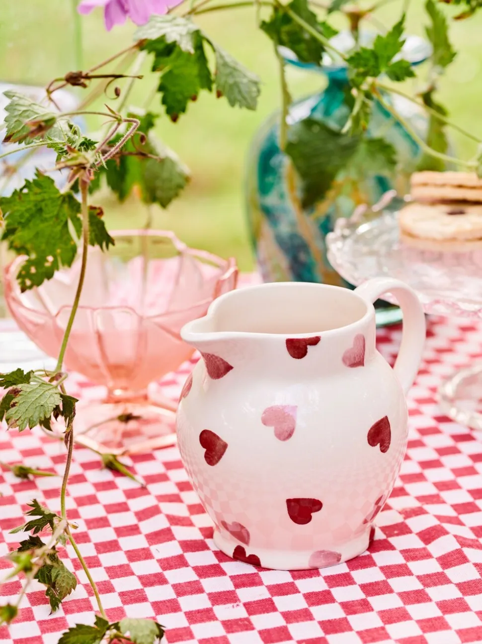 Emma Bridgewater Pink Hearts 1/2 pint Jug