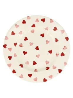 Emma Bridgewater Pink Hearts 10 1/2 Inch Dinner Plate