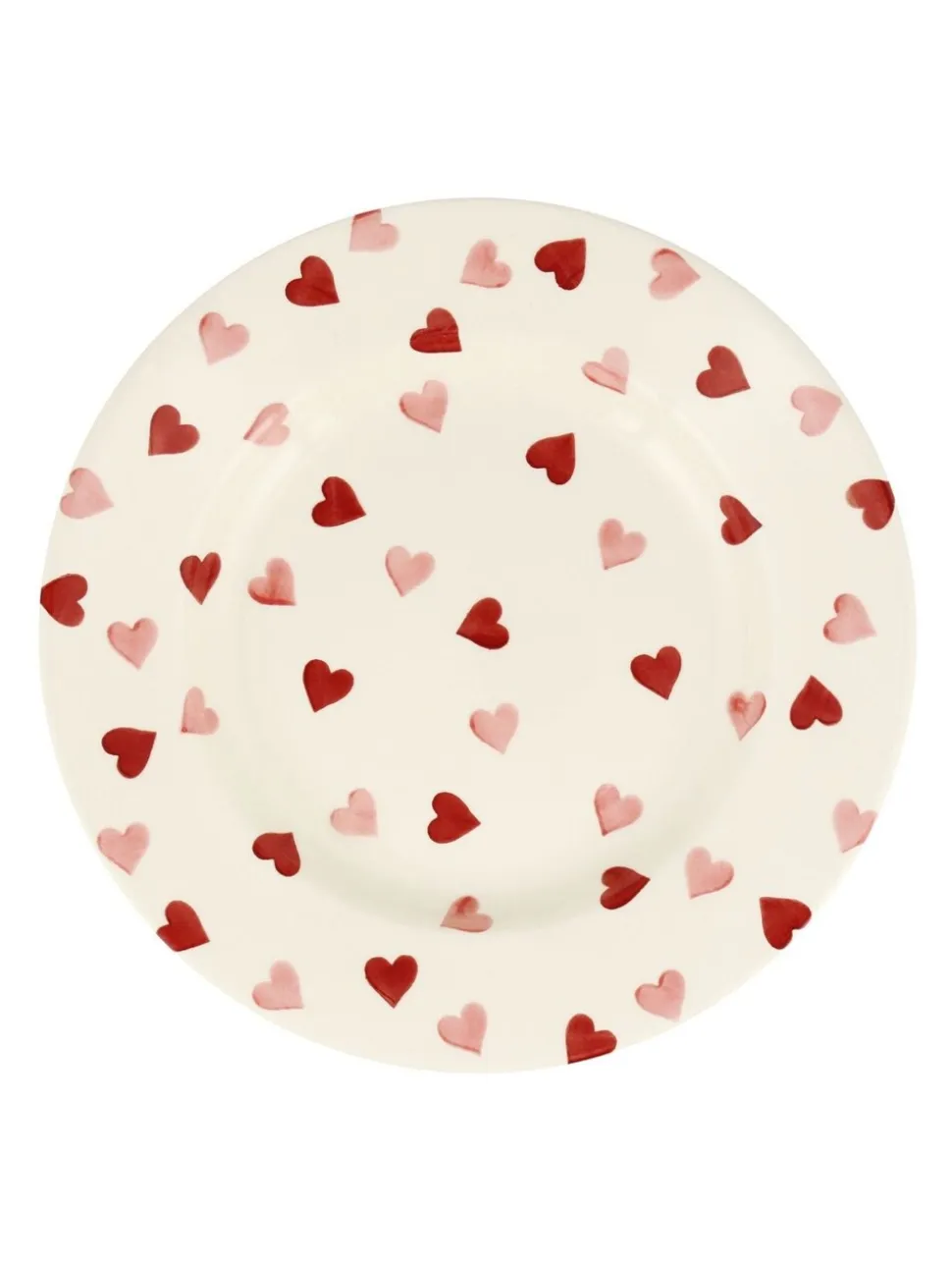 Emma Bridgewater Pink Hearts 10 1/2 Inch Dinner Plate