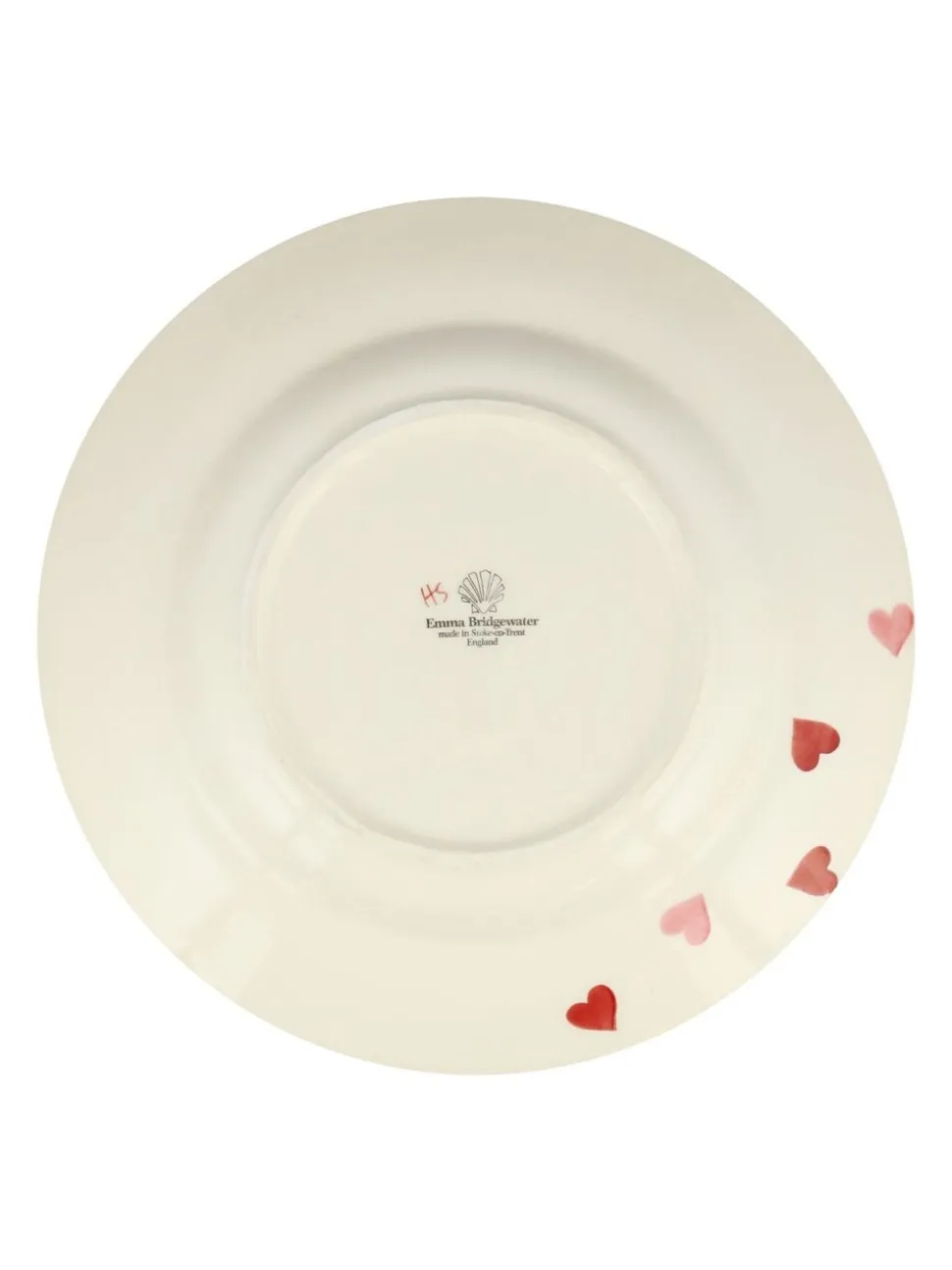 Emma Bridgewater Pink Hearts 10 1/2 Inch Dinner Plate