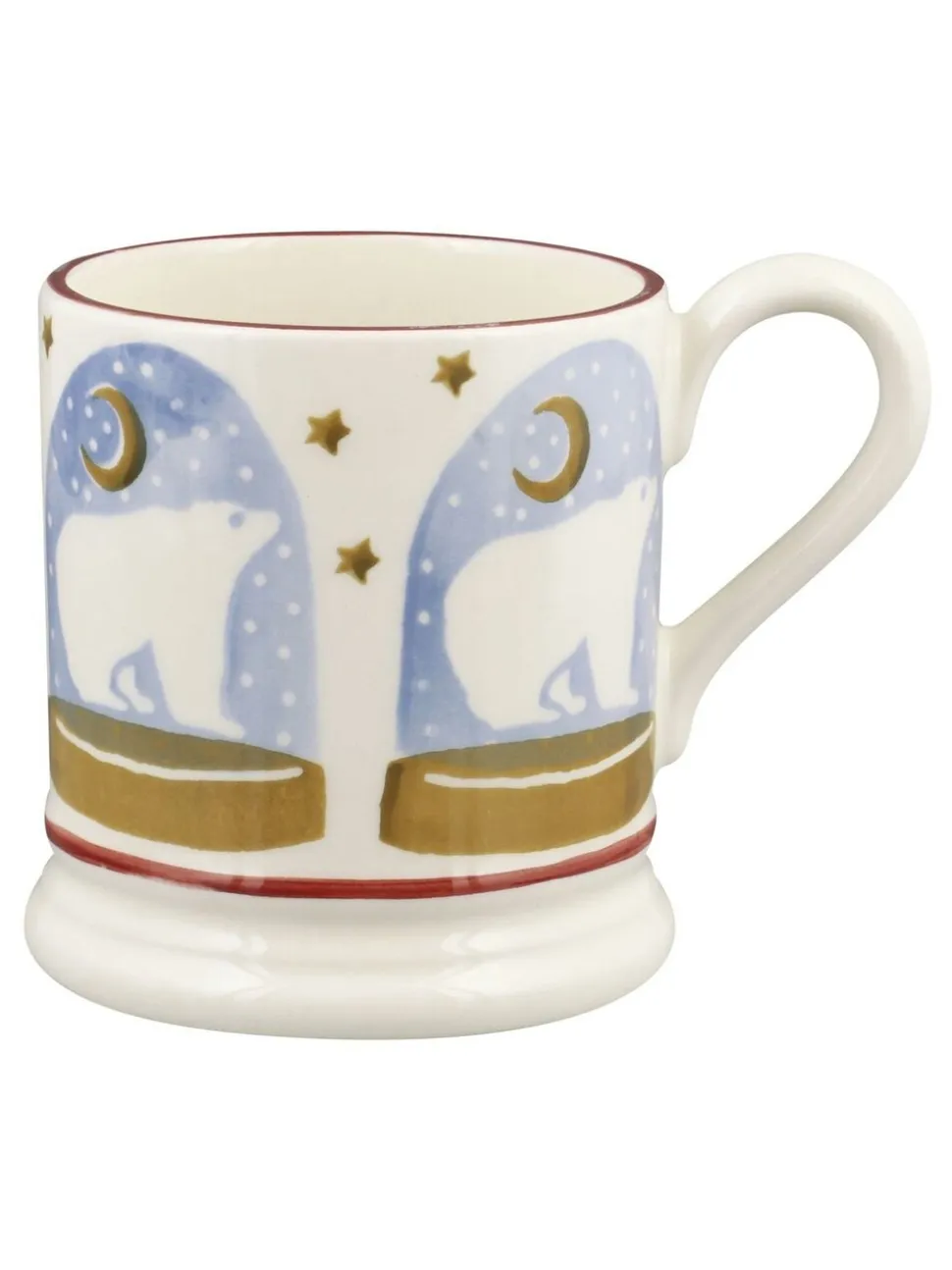 Emma Bridgewater Polar Bear Snow Globe 1/2 Pint Mug