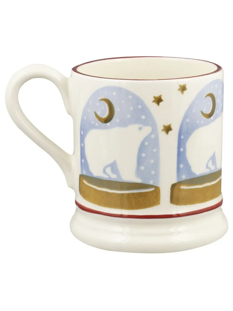 Emma Bridgewater Polar Bear Snow Globe 1/2 Pint Mug