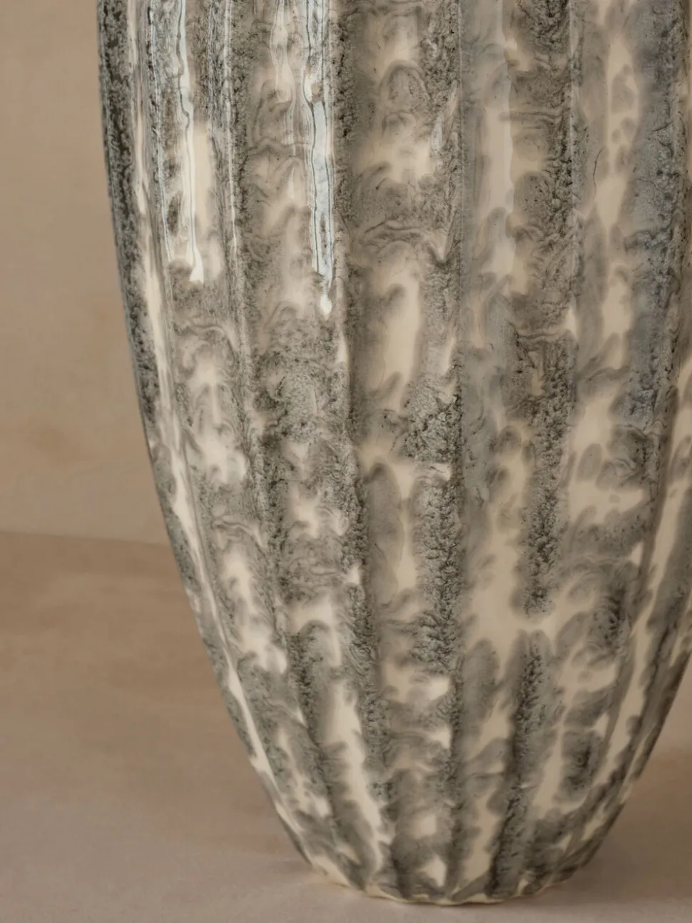 Extra Large Reactive Glaze Ceramic Vase