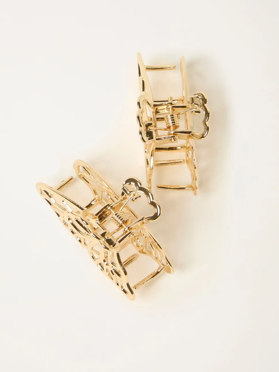 FatFace 2 Pack Metal Butterfly Claw Clips