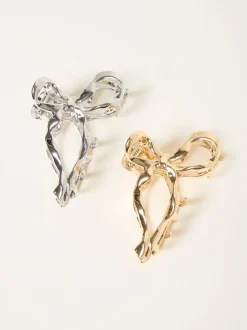FatFace 2 -pack metalen klauwclips met strik