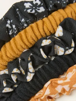 FatFace 5 Pack Sand Garden Scrunchies