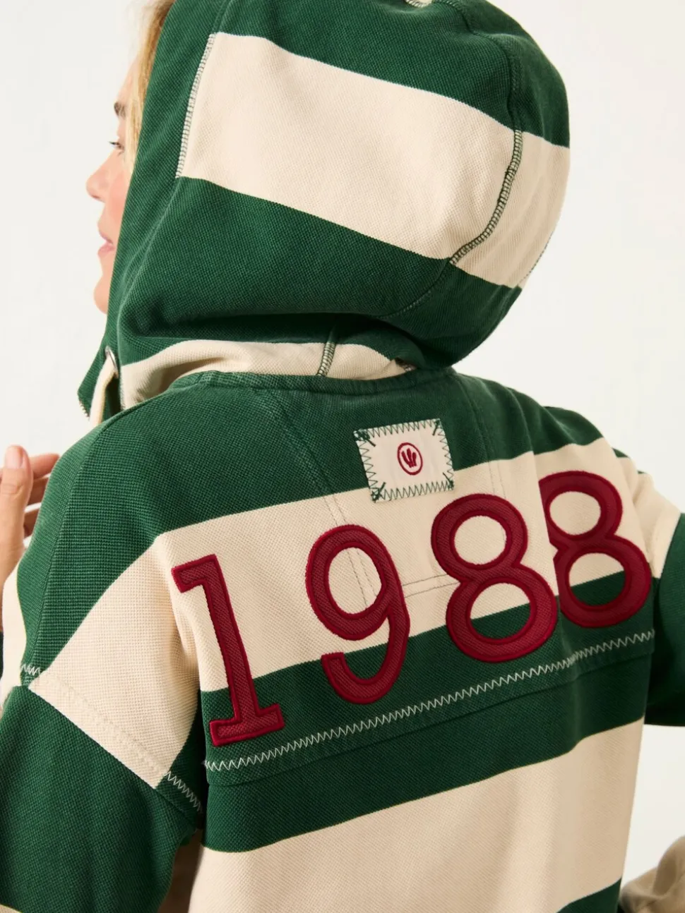 FatFace 1988 Stripe Hoodie