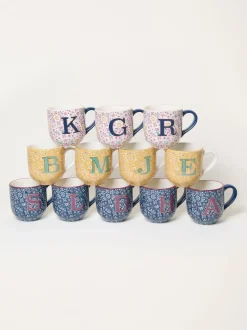 FatFace Alphabet Floral Mug