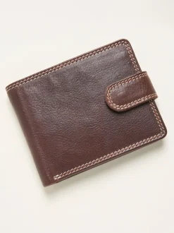 FatFace Contrast Stitch Leather Wallet