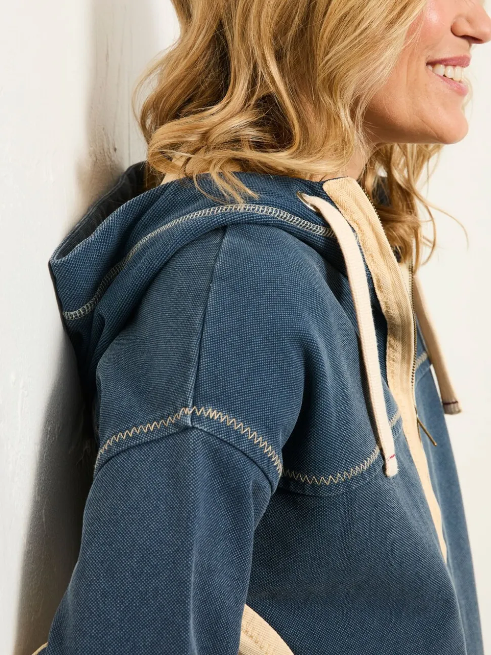 FatFace hoodie met doorlopende rits