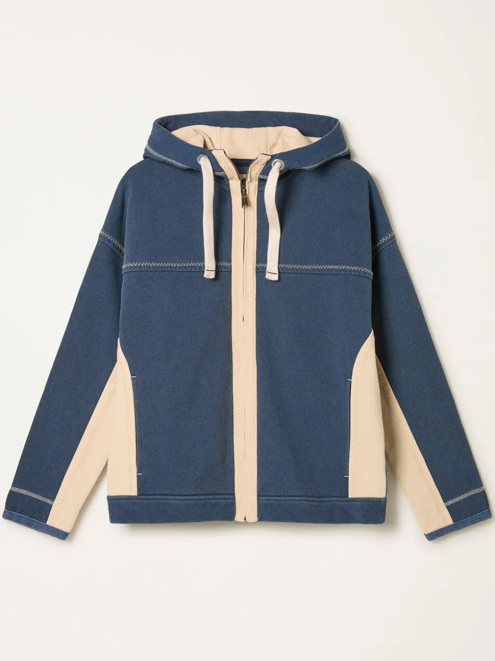 FatFace hoodie met doorlopende rits