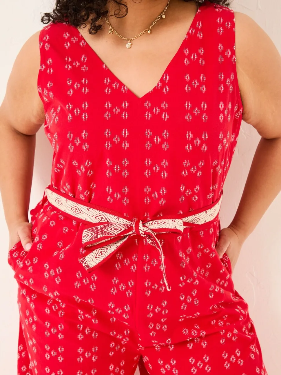 FatFace Jacquard jumpsuit