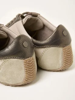 FatFace Leather Trainer