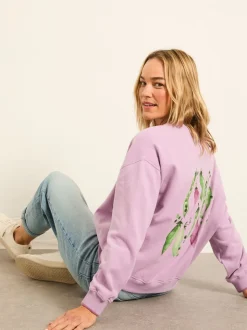 FatFace Sweet Pea Graphic Crew Sweat
