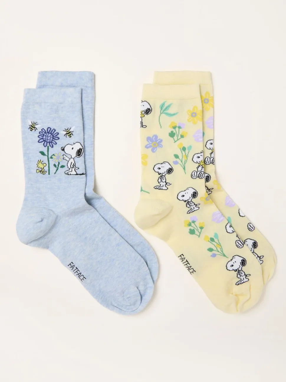 FatFace Two Pack Snoopy Bee Socks in a Box