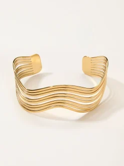 FatFace Wavy Cuff Bracelet