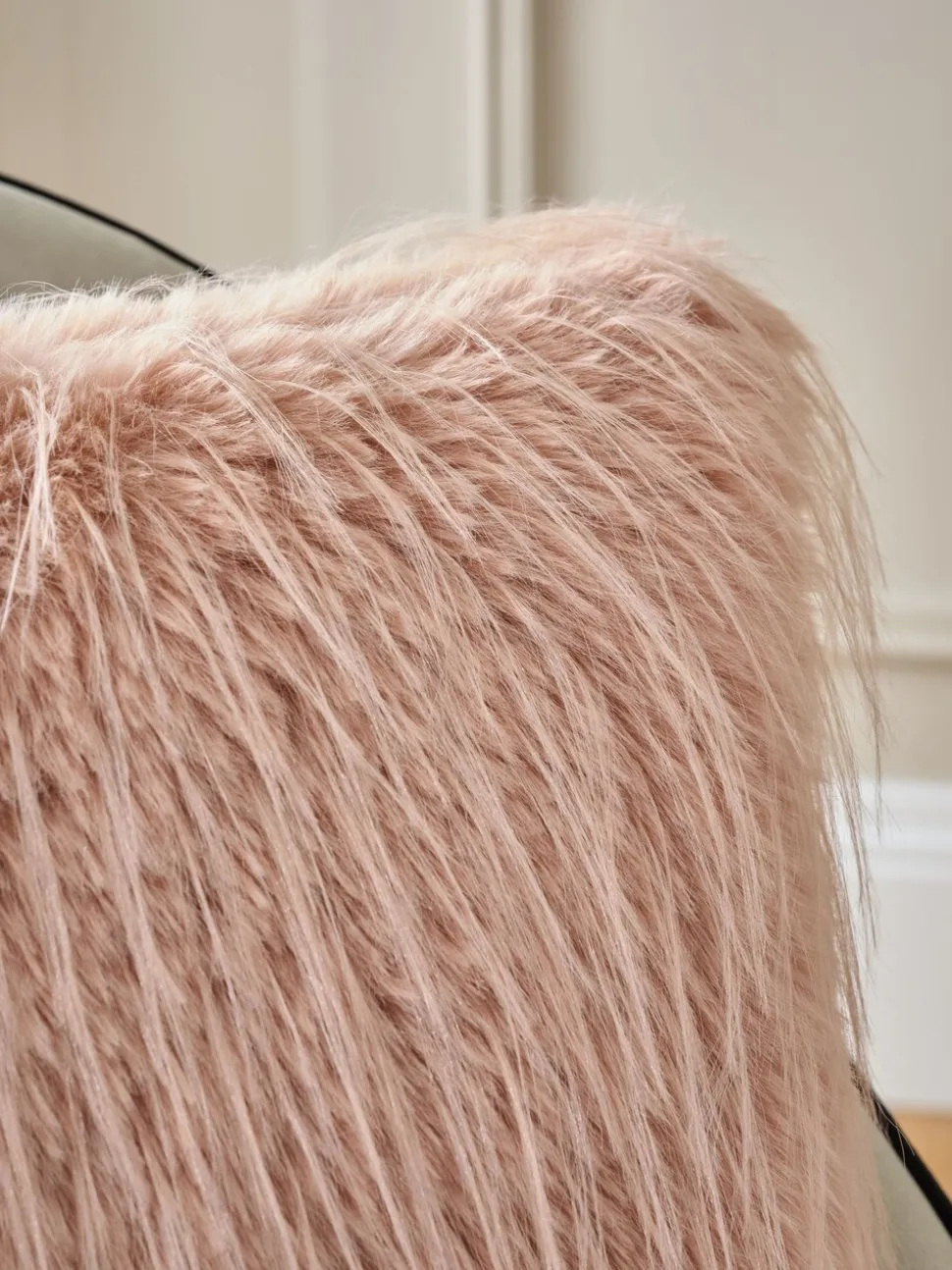 Feather Faux Fur Cushion