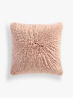 Feather Faux Fur Cushion