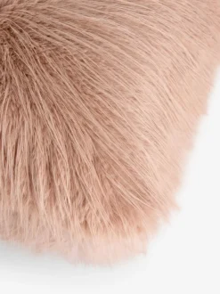 Feather Faux Fur Cushion