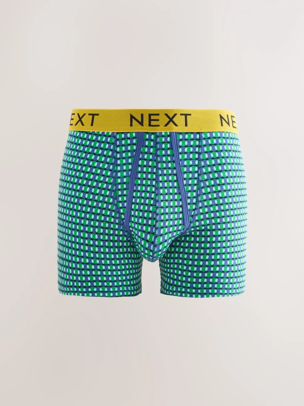Felblauw/Oranje stip - Verpakking van 10 - Boxershorts met A-voorkant