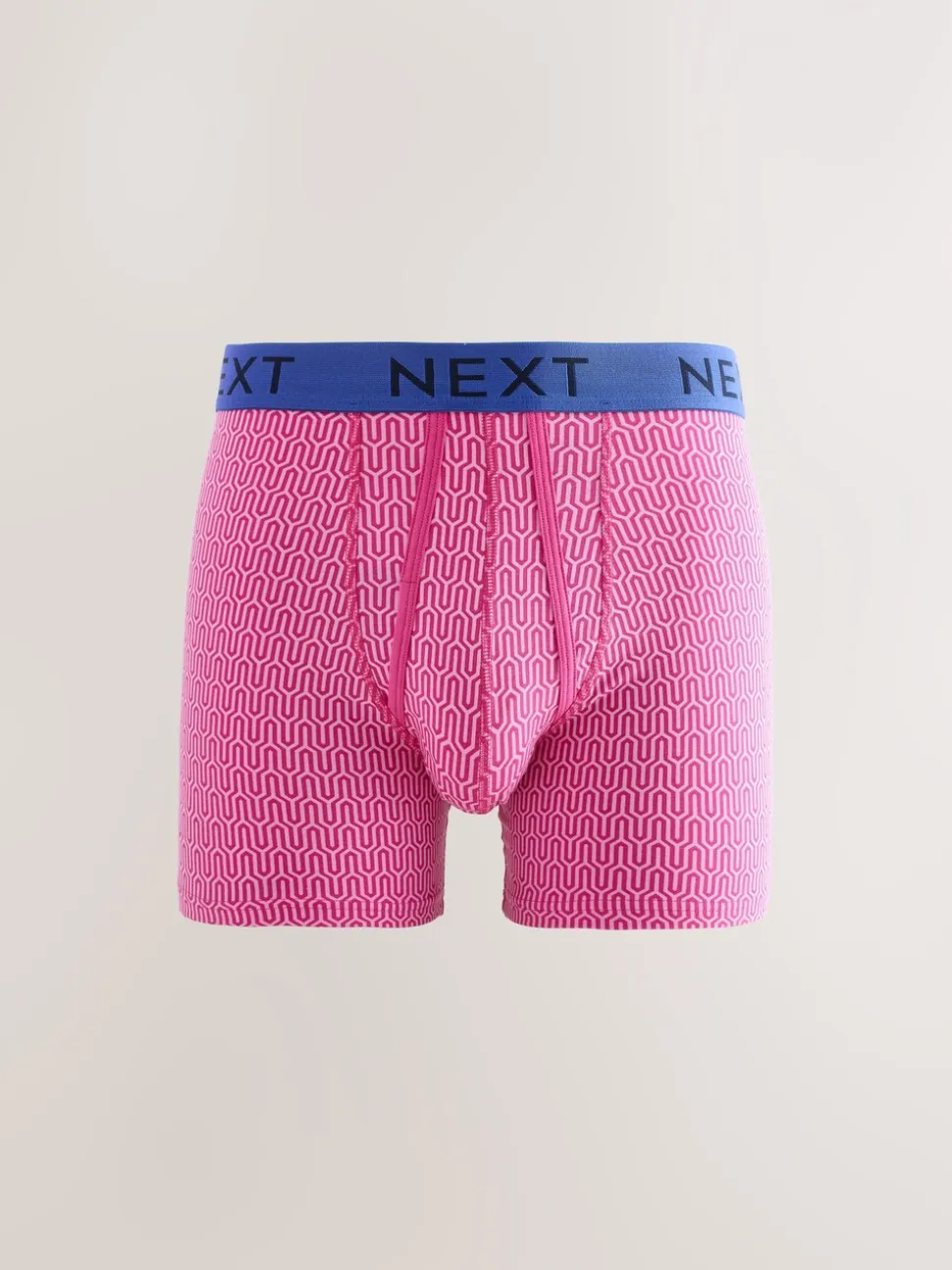 Felblauw/Oranje stip - Verpakking van 10 - Boxershorts met A-voorkant