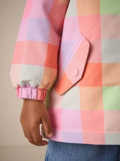 Felgekleurd geruit - Waterproof Printed Jacket (6mths-7yrs)