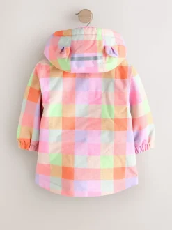 Felgekleurd geruit - Waterproof Printed Jacket (6mths-7yrs)