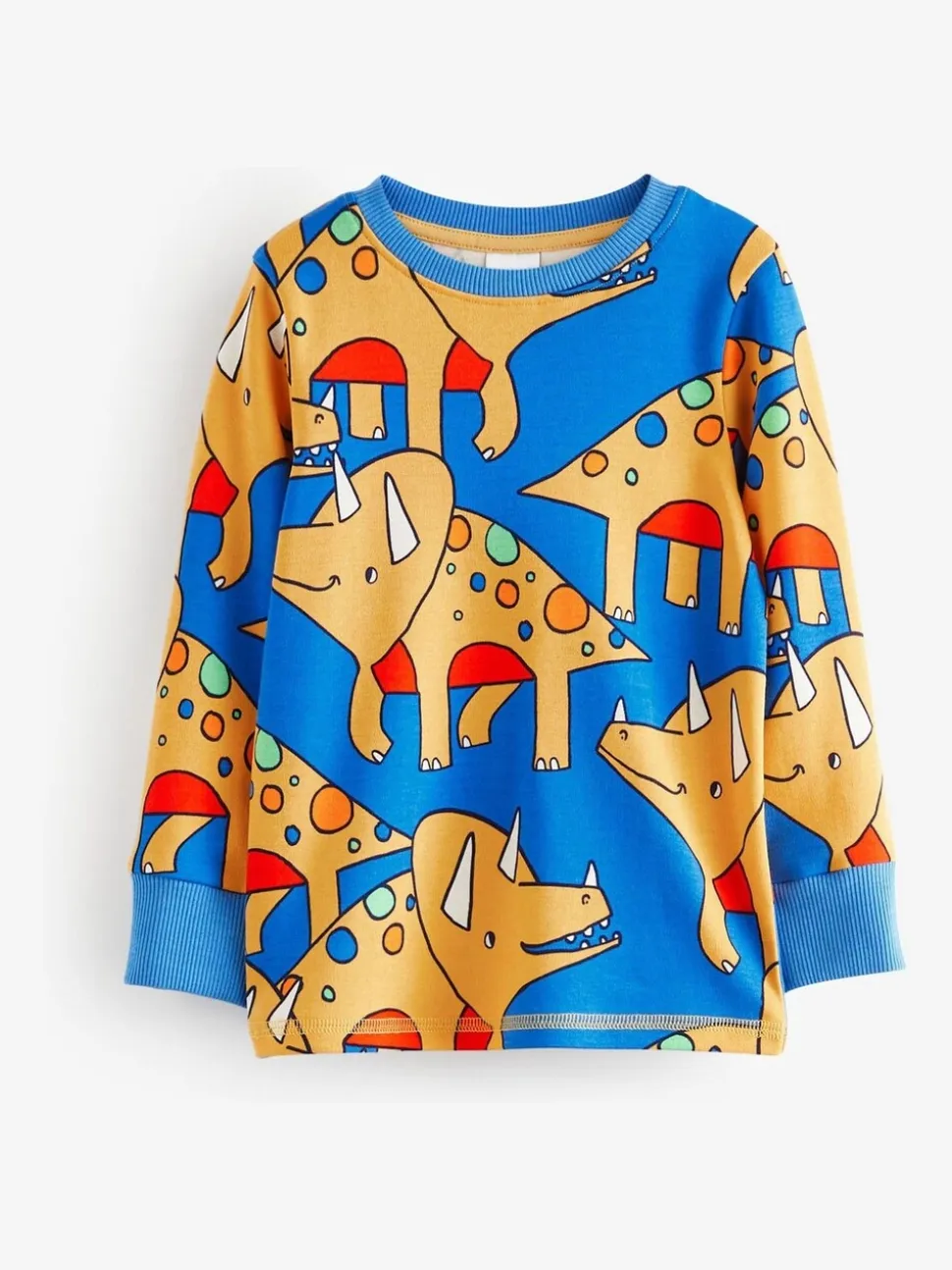 Felkleurig met dinosaurusprint - Verpakking van 3 knusse pyjama's (9 mnd-10 jr)
