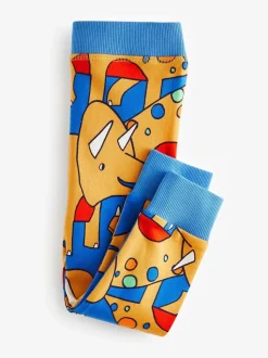 Felkleurig met dinosaurusprint - Verpakking van 3 knusse pyjama's (9 mnd-10 jr)