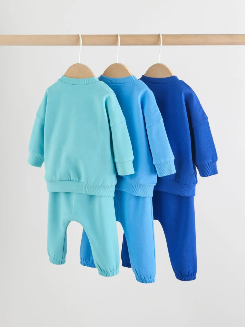 Felle blauwtinten - Baby Sweatshirt en Joggingbroeken Set 6 stuks (0mnd-3jaar)