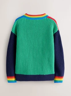 Felle kleurvlakken - Little Bird by Jools Oliver Knitted V-Neck Cardigan