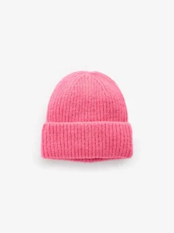 Felroze - Fluffy beanie-muts (1-16jr)