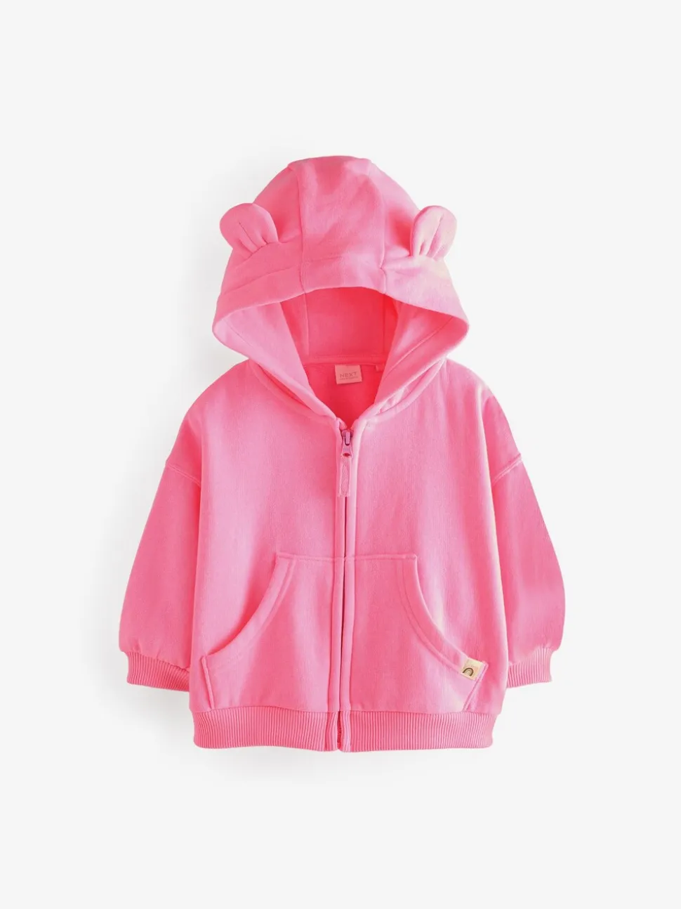 Felroze - Hoodie met ritssluiting (3 mnd-7 jr)