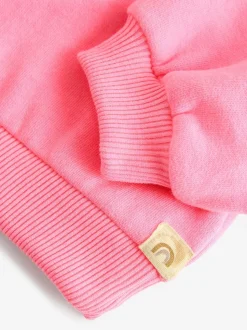 Felroze - Sweatshirt met ronde hals (3 mnd-7 jr)