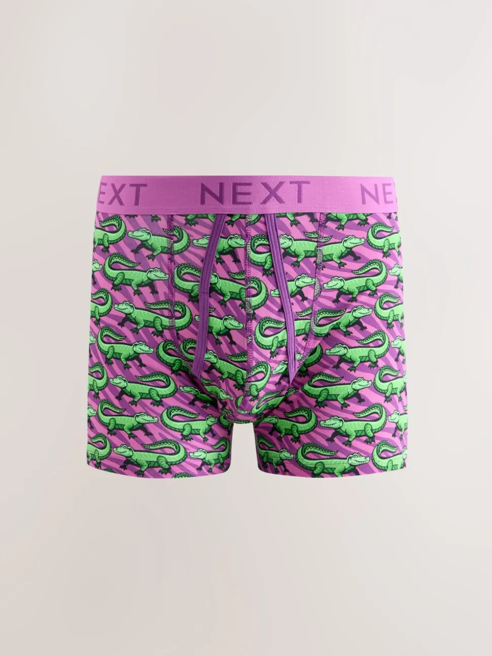 Felroze/Blauw Dierenprint - Boxershorts met A-voorkant