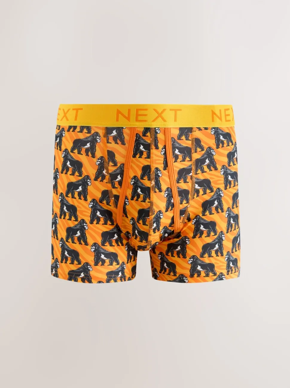 Felroze/Blauw Dierenprint - Boxershorts met A-voorkant