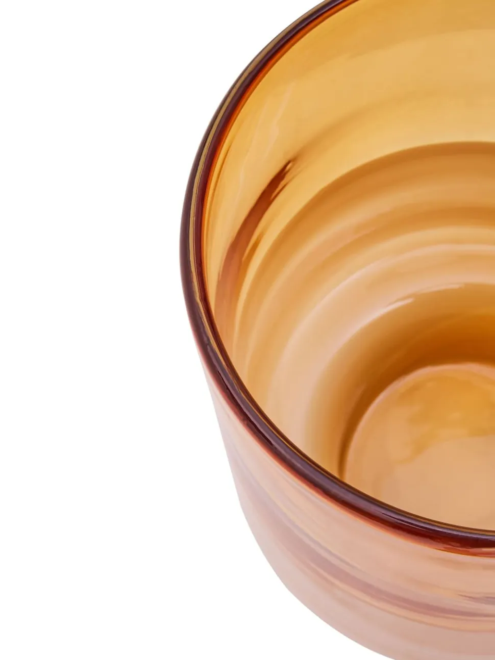Fifty Five South Cleo Glass Vase with Gold Finishing