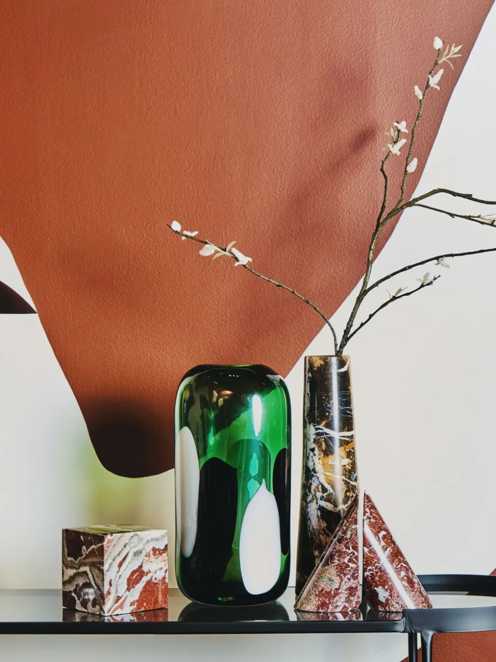 Fifty Five South Hakan Glass Vase