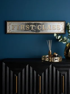 First Glass Mirror Slogan Wall Art