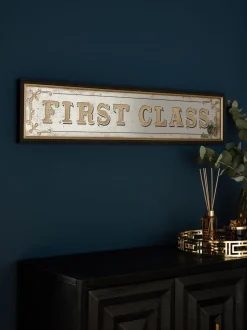 First Glass Mirror Slogan Wall Art