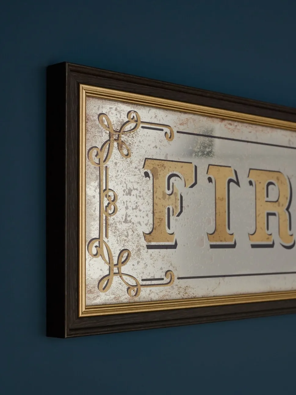 First Glass Mirror Slogan Wall Art