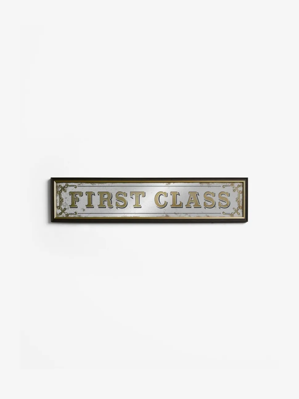 First Glass Mirror Slogan Wall Art