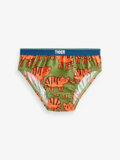 Fleurig met dieren - Set van 7 katoenen slips (1,5-10jr)