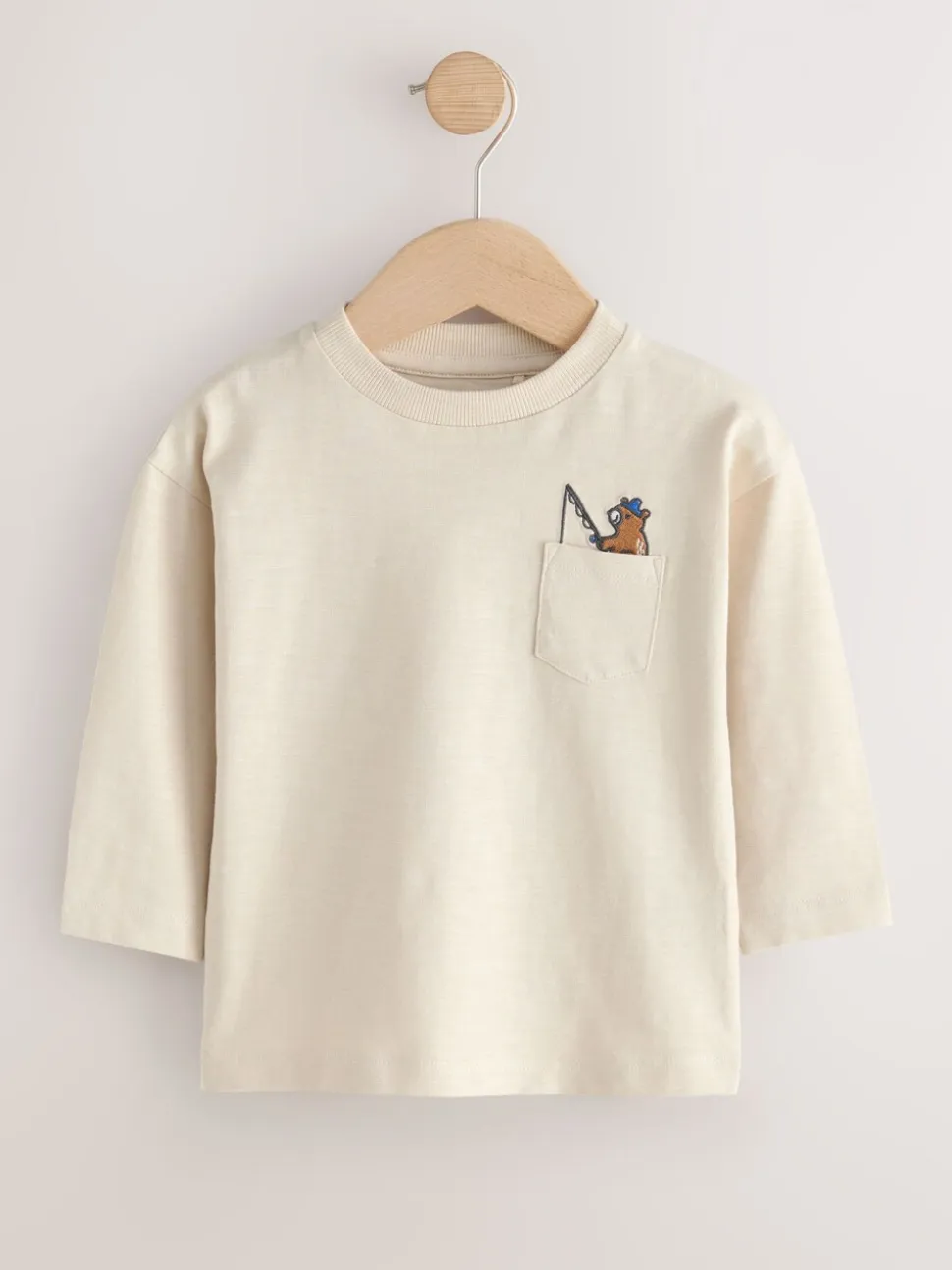 Fleurig met dierenprint - Set van 5 T-shirts met lange mouwen (3 mnd-7 jr)