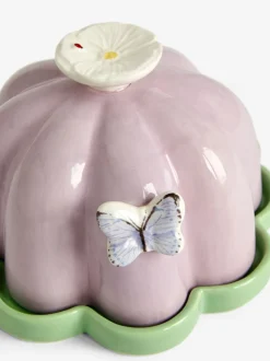 Floral Wildlife Butter Dish