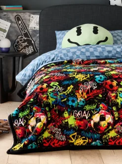 Football Fleece Throw