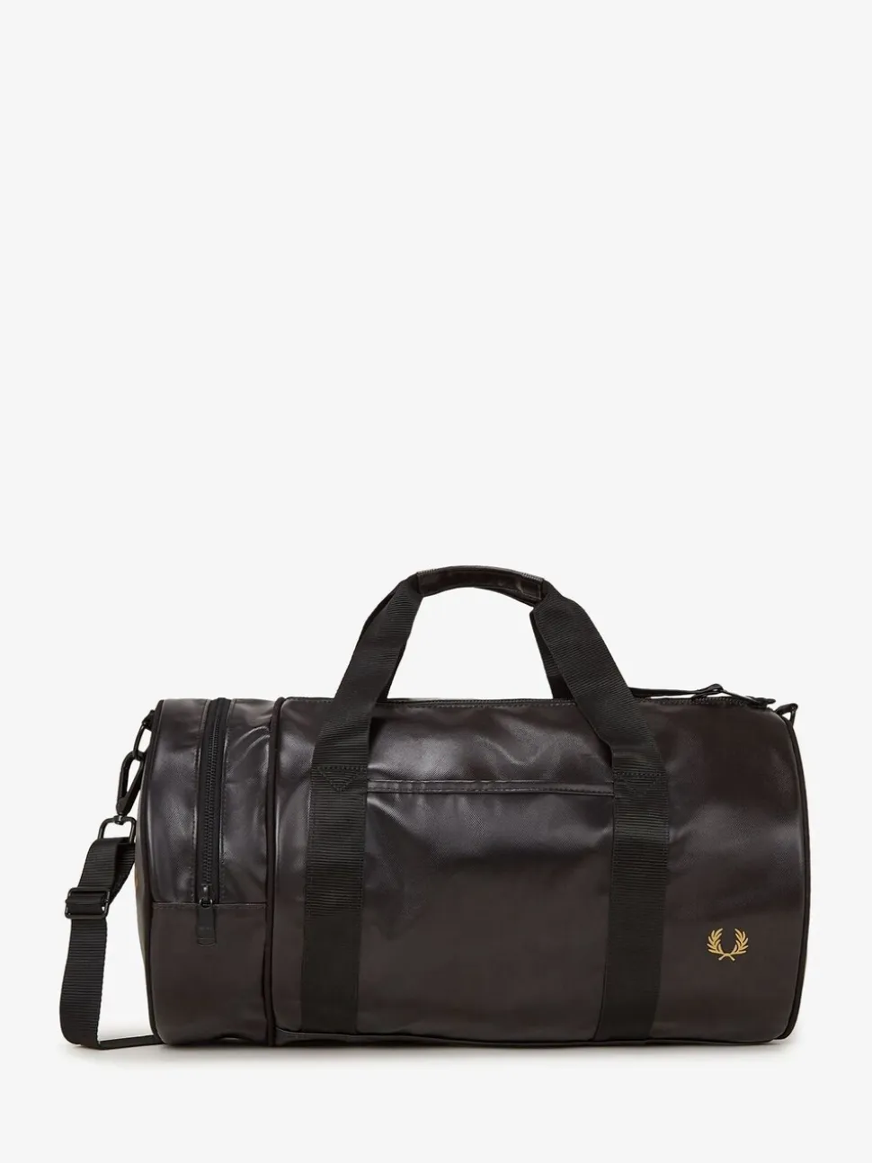 Fred Perry Tonal Classic Barrel Black Bag