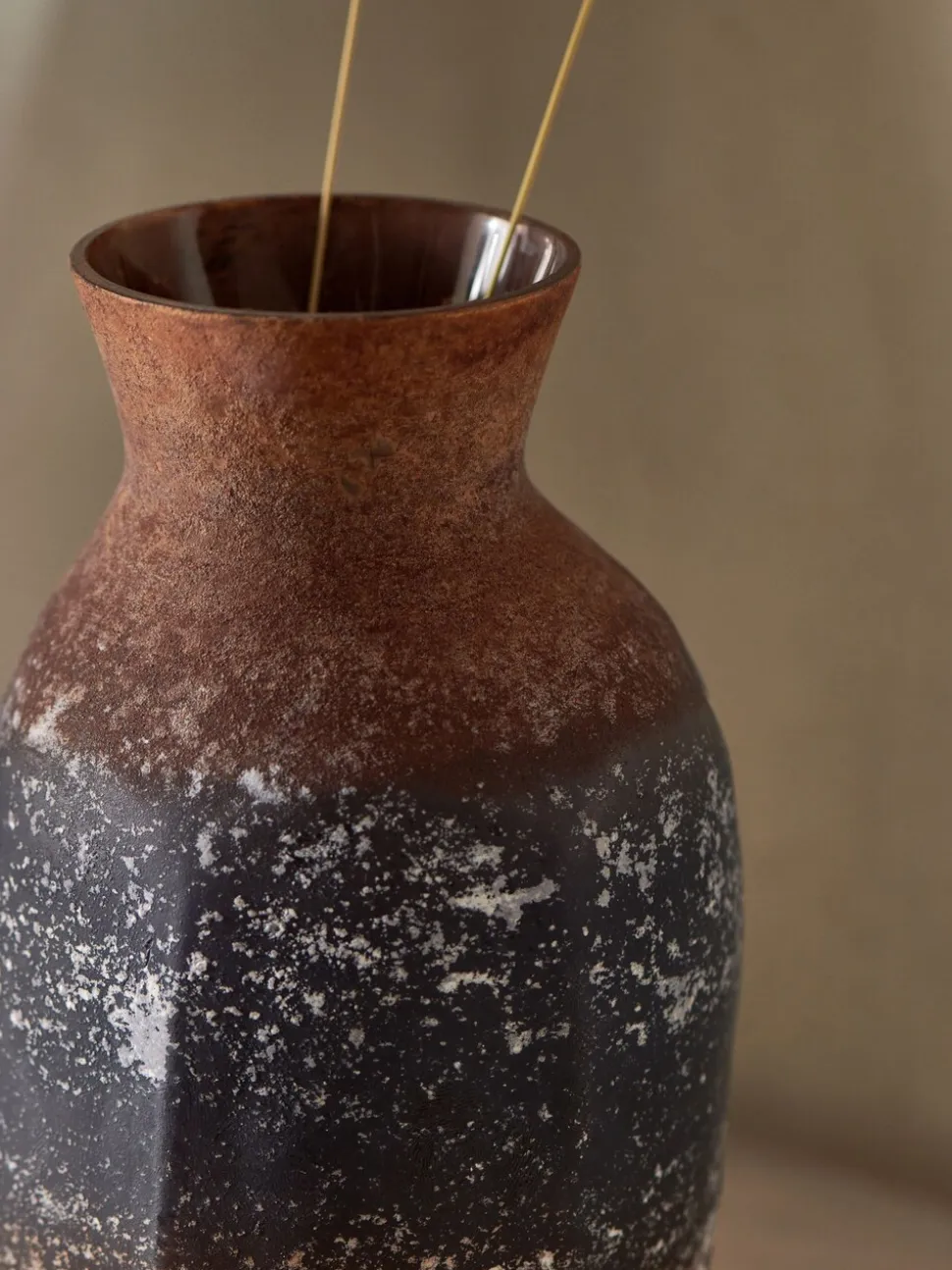French Connection Rust Effect Vase